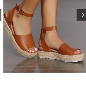 Platform espadrille sandals